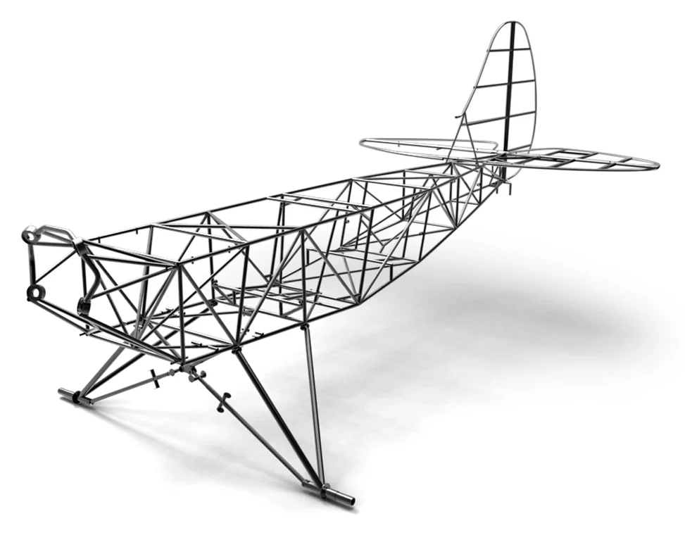 Homebuilt aircraft tube structure manufactured by VR3 Engineering
